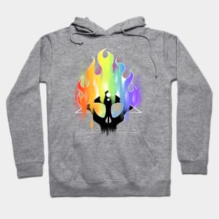 Rainbow burnign Hoodie